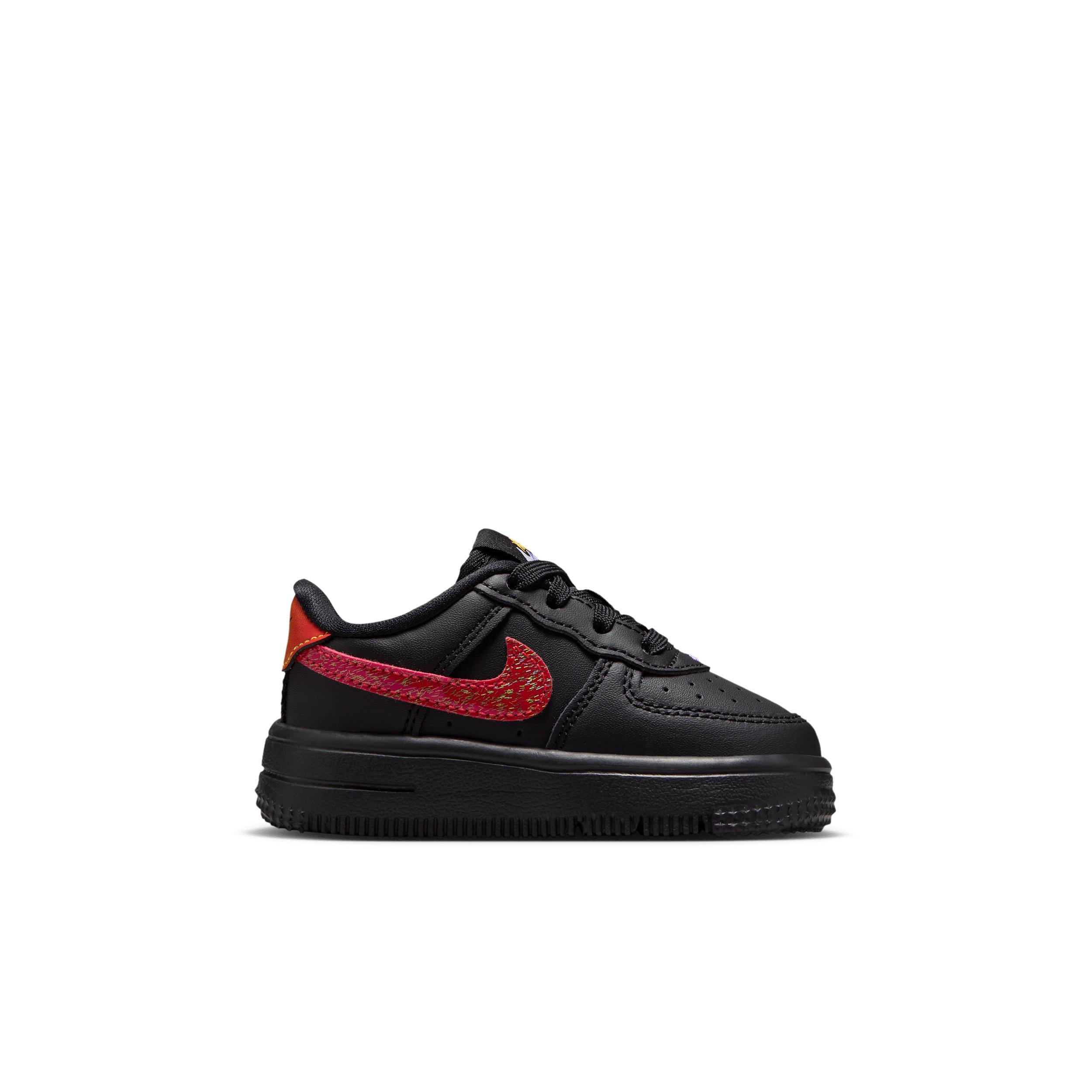Nike Air Force 1 "Black/Laser Orange/Picante Red/Action Grape" Infant Boys' Shoe - BLACK/ORANGE/RED/GRAPE